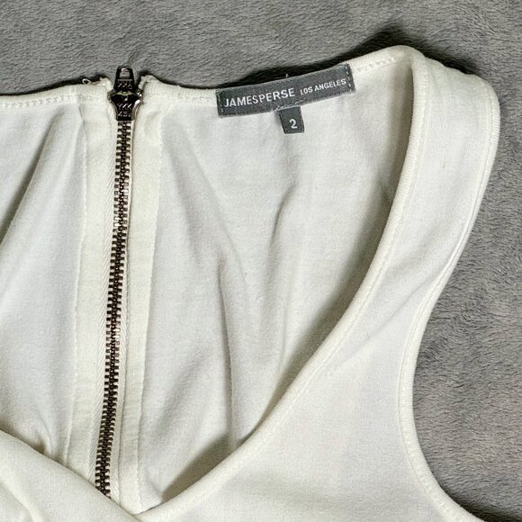 James Perse Cream Knee-Length Tank Dress - Picture 4 of 4